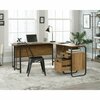 Sauder Station House L-Desk Etched Oak , Spacious work surface for laptop, notepads, lamp, etc 426454